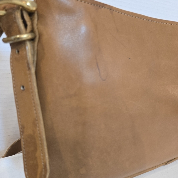VTG Coach Equestrian Genuine Leather Shoulder Bag Crossbody Camel Tan J7C-9802 - Picture 16 of 16